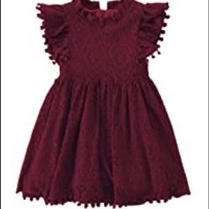 NWT Burgundy Lace Dress